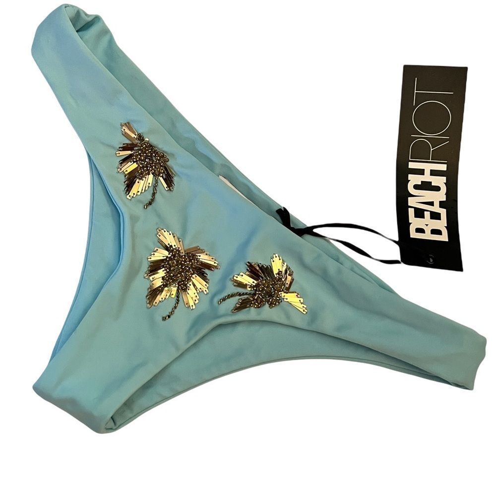 Beach Riot Beaded Bikini Bottom nwt‎